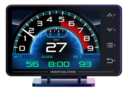 By-j Car Hud Head-up Display Digital Gps Velocimetro Obd2 Km