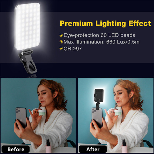 Luz Led P Para Videoconferencia Para Smartphone Con Clip