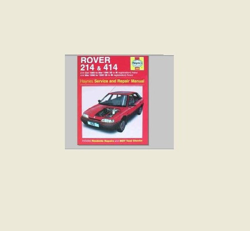 Rover 214-414 Service Repair Manual Haynes