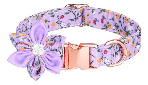 (l-db) Collar Para Niñas Y Hembras Con Estampado Floral Grab