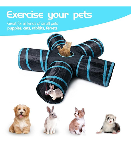 De Juguete De TĂșnel Para Gatos, Cachorros, Conejos, Etc.