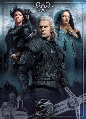 Rompecabezas Geralt The Witcher 1000 Pz Clementoni Netflix
