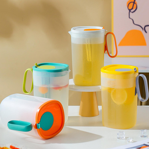 Jarro De Plástico Com Tampa E Alça 2200ml Compatível Com