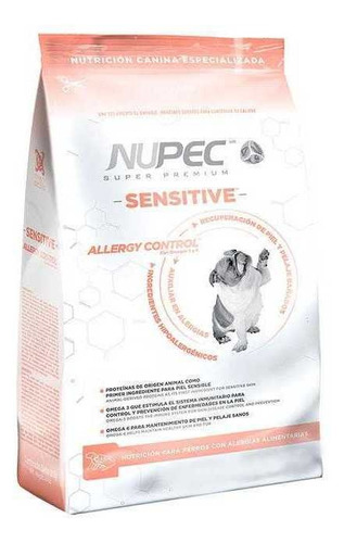 Imagen 1 de 4 de Croquetas Nupec Sensitive Perros Razas Medianas Grandes 8kg