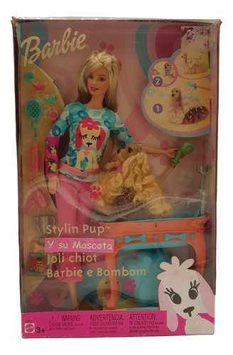 Barbie Stylin Pup Y Su Mascota Joli Chiot 2002 Caja Dañada