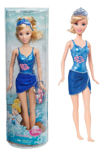 Muñeca Barbie Princesa Cenicienta En Traje De Bañodisney