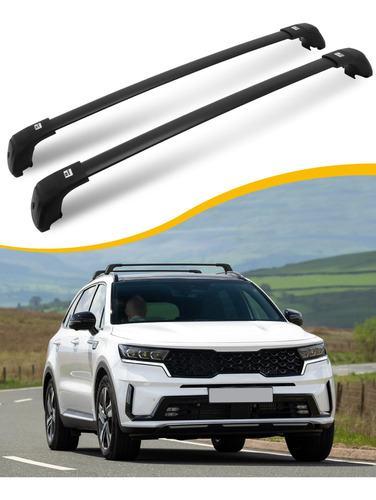 Barra Transversal Techo 220 Libra Apta Para Kia Sorento Riel