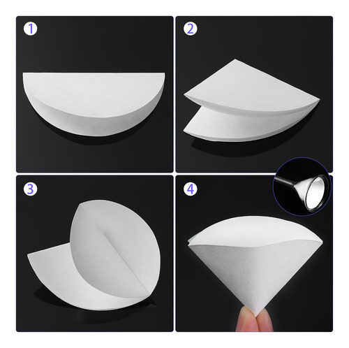 Papel De Filtro Cualitativo Funnels, Redondo, De Velocidad M