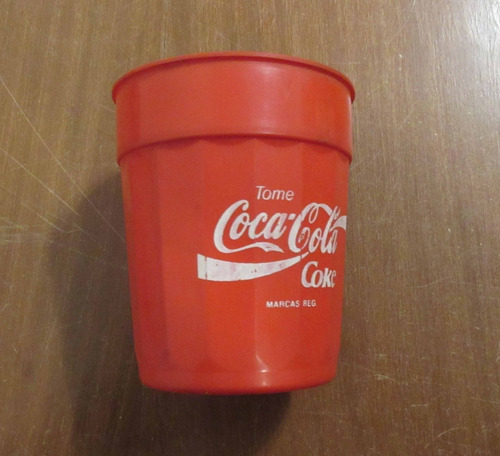 Vaso De Coleccion Coca Cola Decada '90 Plastico Rojo