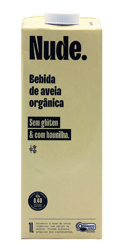 Bebida De Aveia Organico Baunilha Nude 1l