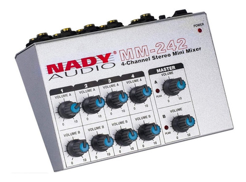 Nady Mm-242 4 Estéreo / Mono 8 Mini Mezclador De Canales Con