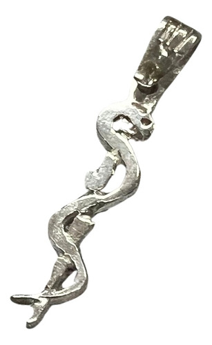 Dije Plata Esculapio Plata 925 Medico Urgencia Serpiente