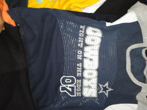 Lote Playeras Niños Nickelodeon Algodón Con Personajes 7374 (Usado)