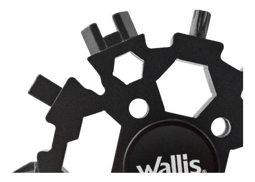 Multiherramienta Universal Portátil Wallis, K900381, 22 Usos, acero inoxidable, Negro