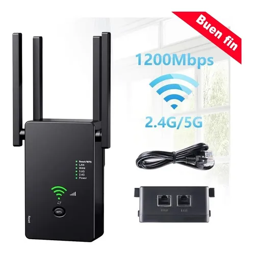 Repetidor Wifi Amplificador Señal 1200mbps 110/230v Wps