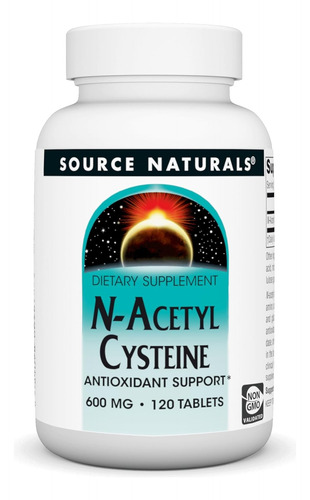 Source Naturals N-acetyl Cysteine 600 Mg 120 Tabs Sfn