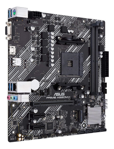 Tarjeta Madre Asus Prime A520m-k Am4 Ddr4 M.2 Micro Atx