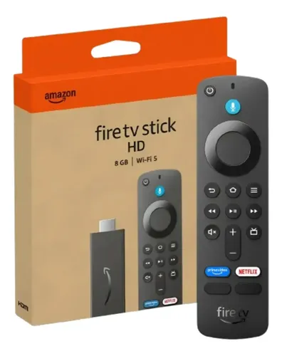 Amazon Fire Tv Stick Hd 8gb Preto Alexa Comando Voz, Wi-fi | Frete