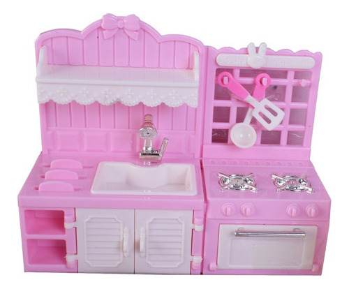 Imagen 4 de 9 de Familia De Conejos Juego Muebles De Cocina Simil Sylvanian