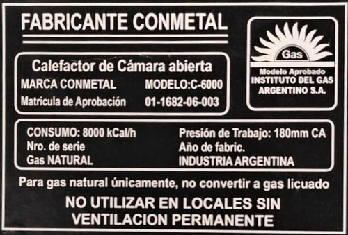 Leños Refractarios A Gas -8.000- C/piloto Y Encendido Kit Color Marrón Oscuro