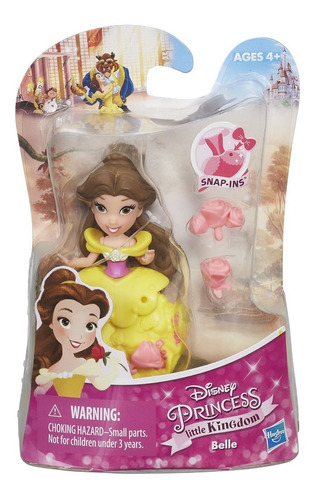 Boneca Disney Mini Princesas Bela Com Enfeites Para Vestido