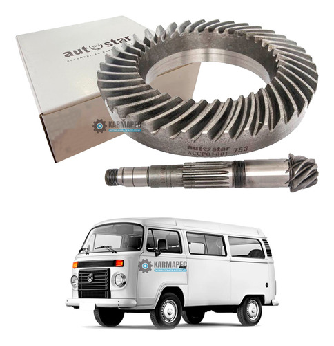 Coroa E Pinhão Kombi 1.4 Flex Motor Agua 8x39 Novo Original