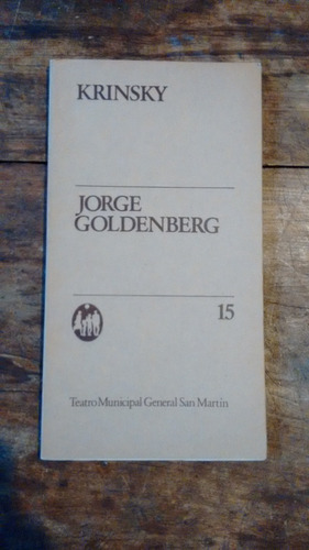 Krinsky - Jorge Goldenberg - Teatro San Martin