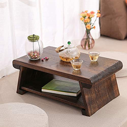 Chabudai Mesa De Té Antigua Japonesa Patas Plegables Mesa De