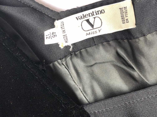 Vestido Largo Valentino Negro Made In Italy