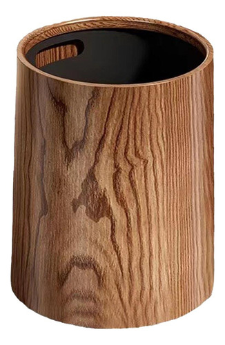 Papelera De Grano De Madera, Contenedor De Basura, 8l