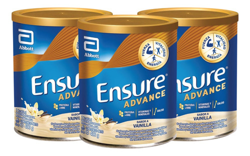 Ensure Advance Vainilla Abbott X 400 Gr Combo X 3 Unidades