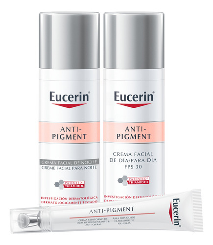 Eucerin Pack Rutina Antipigment Crema Facial Dia+noche+ojo