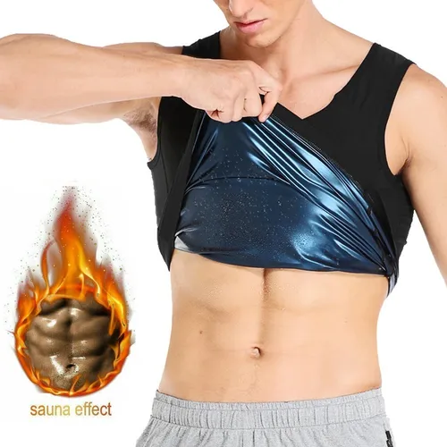 Camiseta Deportiva Reductora Modeladora Cintura Avispa Hombr