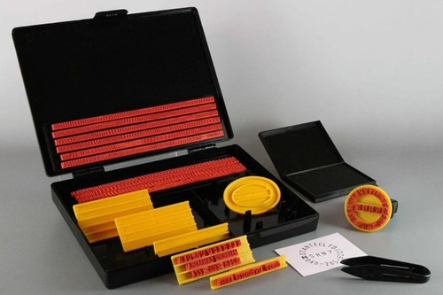 Kit De Sello Para Armar S200 Almohadilla Imprentilla C/tinta Tinta Negro Exterior