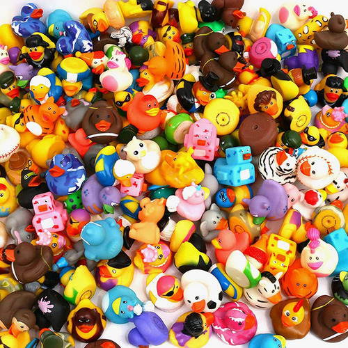 Pacote Com 50 Pacotes De Brinquedos Rubber Duck Bath - 50 Va