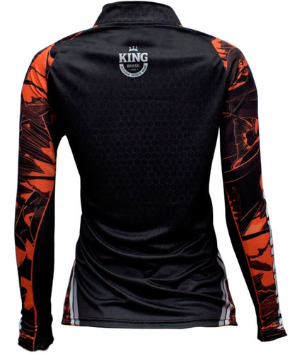 Imagem 2 de 3 de Camiseta De Pesca Sublimada King Brasil Manga Longa Kff601