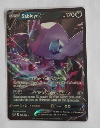 Carta Pokémon Mega Sableye E Tyranitar Gx Sintonia Mental