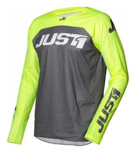 Jersey Motocross J-force Terra Dark Gray / Fluo Yellow Just1