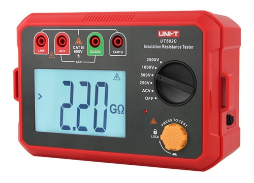 Uni-t Megohmetro Tester Digital Profesional Ut502c