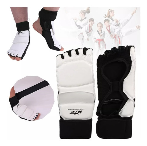 Almohadillas De Pie Empeine Tobillo Protección Taekwondo (l)