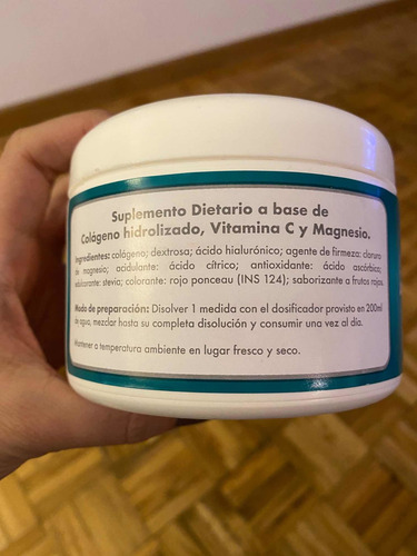 Imagen 4 de 4 de Fix 1 Colágeno Hidrolizado + Ác.hialurónico Con Vit.c Y Mg
