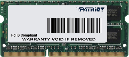 Memoria Ram 8gb Ddr3 1600 Mhz  Patriot Laptop Sodimm