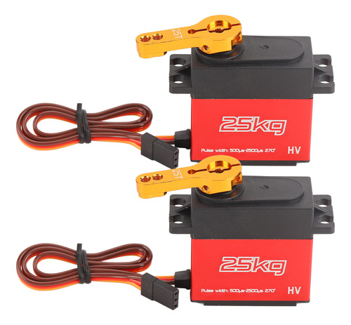 Servo Rc, 2 Unidades, 25 Kg, Impermeable, 270 Grados, Alta T