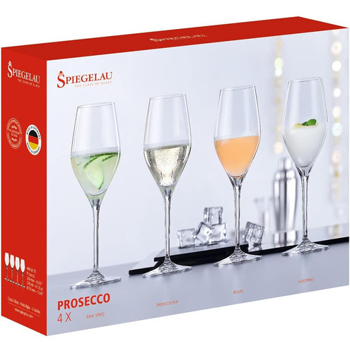 Spiegelau Prosecco Juego De 4 Copas De Vino ' Cristal De Fab