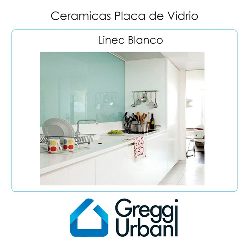 Ceramica Placa De Vidrio Crisarte Blanco 30x100