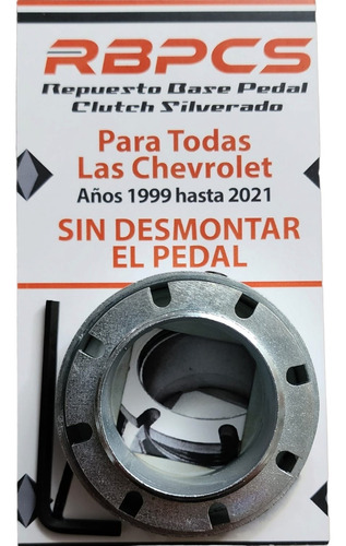 Repuesto Metálico Pedal Clutch Chevrolet Silverado 1999-2018