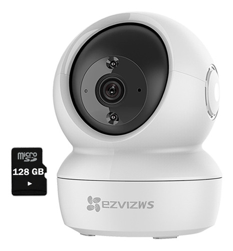 Ezviz Cámara Inalámbrica Full Hd Gira 360° C6n Microsd 128gb