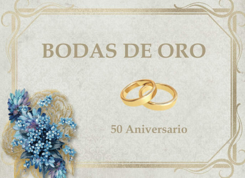 Libro: Bodas De Oro: 50 Aniversario | Libro De Firmas Y