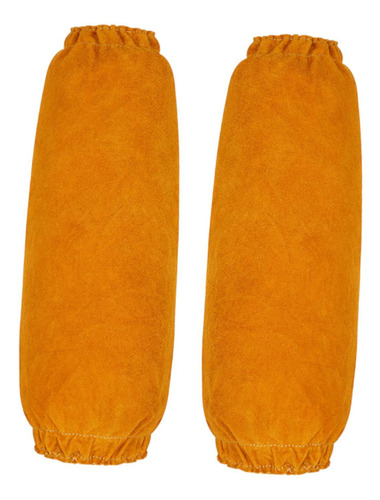 Mangas De Soldadura De Cuero Protección Del Brazo Amarillo