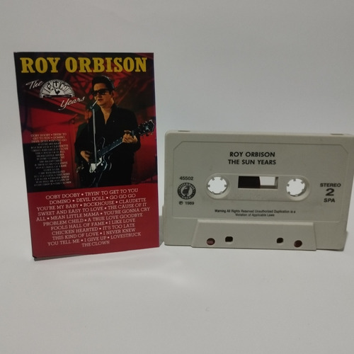 Roy Orbison  The Sun Years Cassette Portugal 19891 